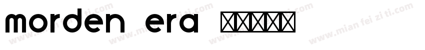 morden era字体转换